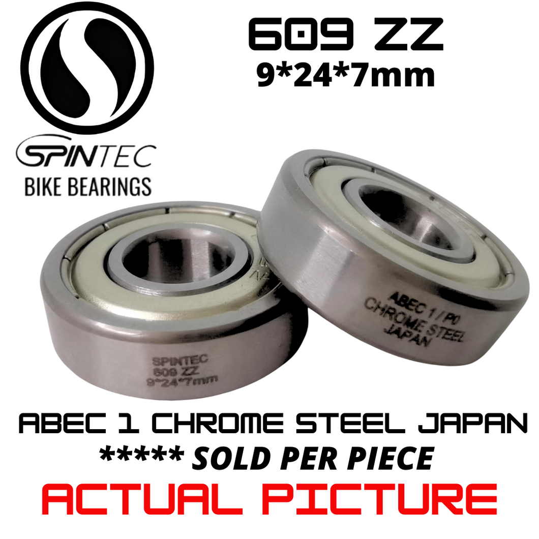 609ZZ JAPAN Chrome Steel Metal Sealed Bearings for Bike Hubs