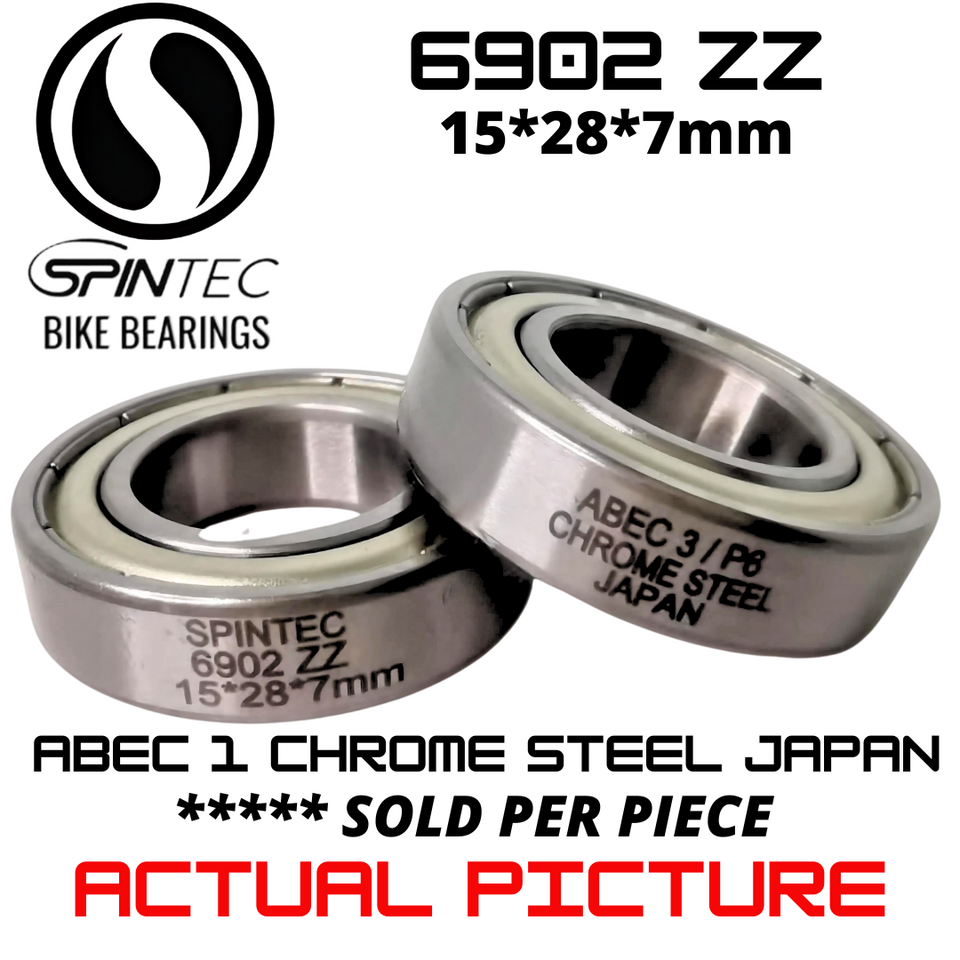 6902ZZ JAPAN Chrome Steel Metal Sealed Bearings for Bike Hubs