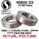 6903ZZ JAPAN Chrome Steel Metal Sealed Bearings for Bike Hubs