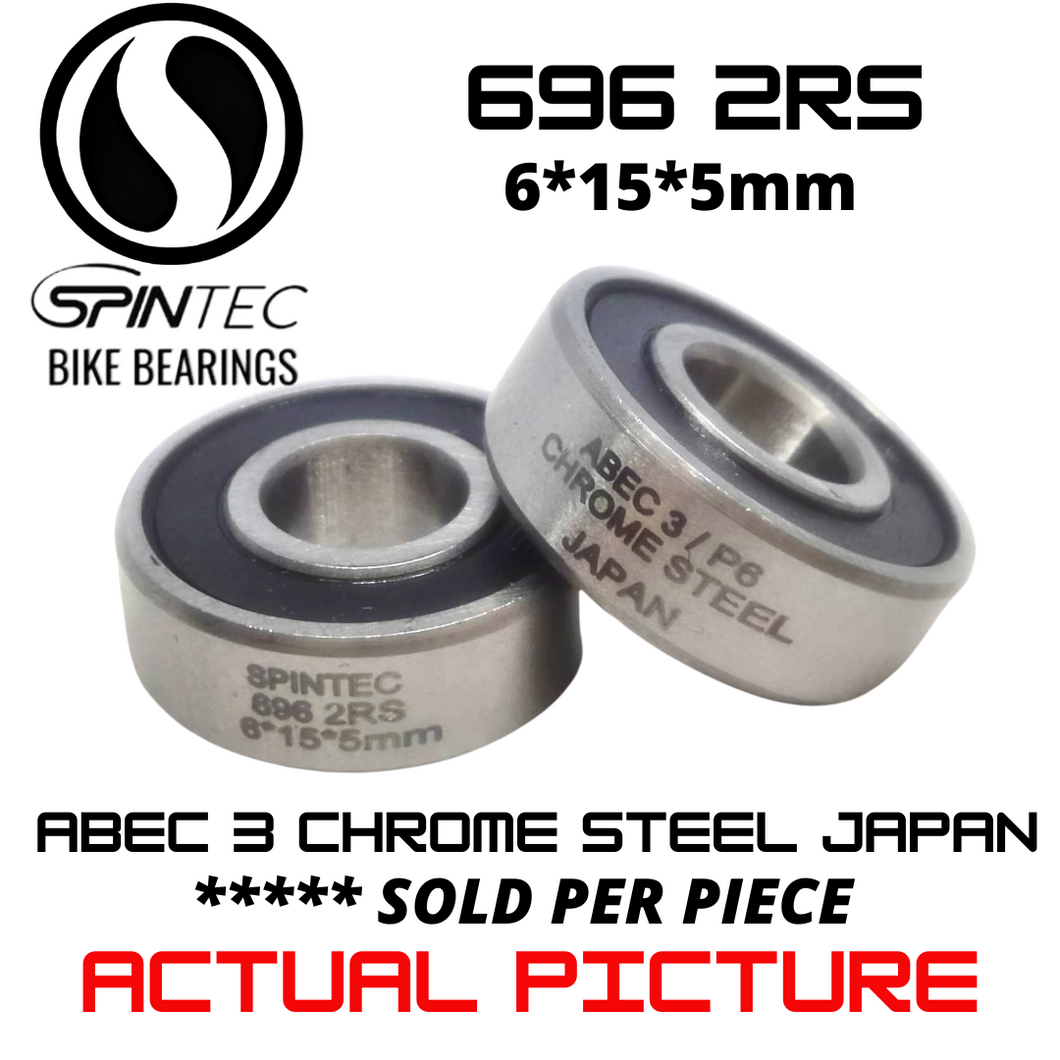 696 RS / 2RS JAPAN Chrome Steel Rubber Sealed Bearing for Bicycles