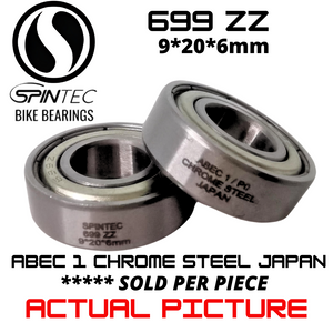 699ZZ JAPAN Chrome Steel Metal Sealed Bearings for Bike Hubs