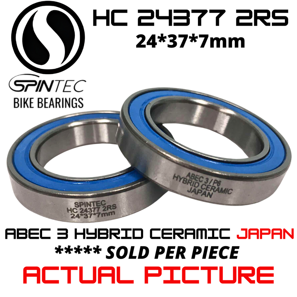 HC 24377 RS / 2RS Hybrid Ceramic JAPAN Rubber Sealed Bearing for Bike Bottom Brackets