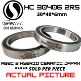 HC 30406 RS / 2RS Hybrid Ceramic JAPAN Rubber Sealed Bearing for Bike Hubs / Bottom Brackets