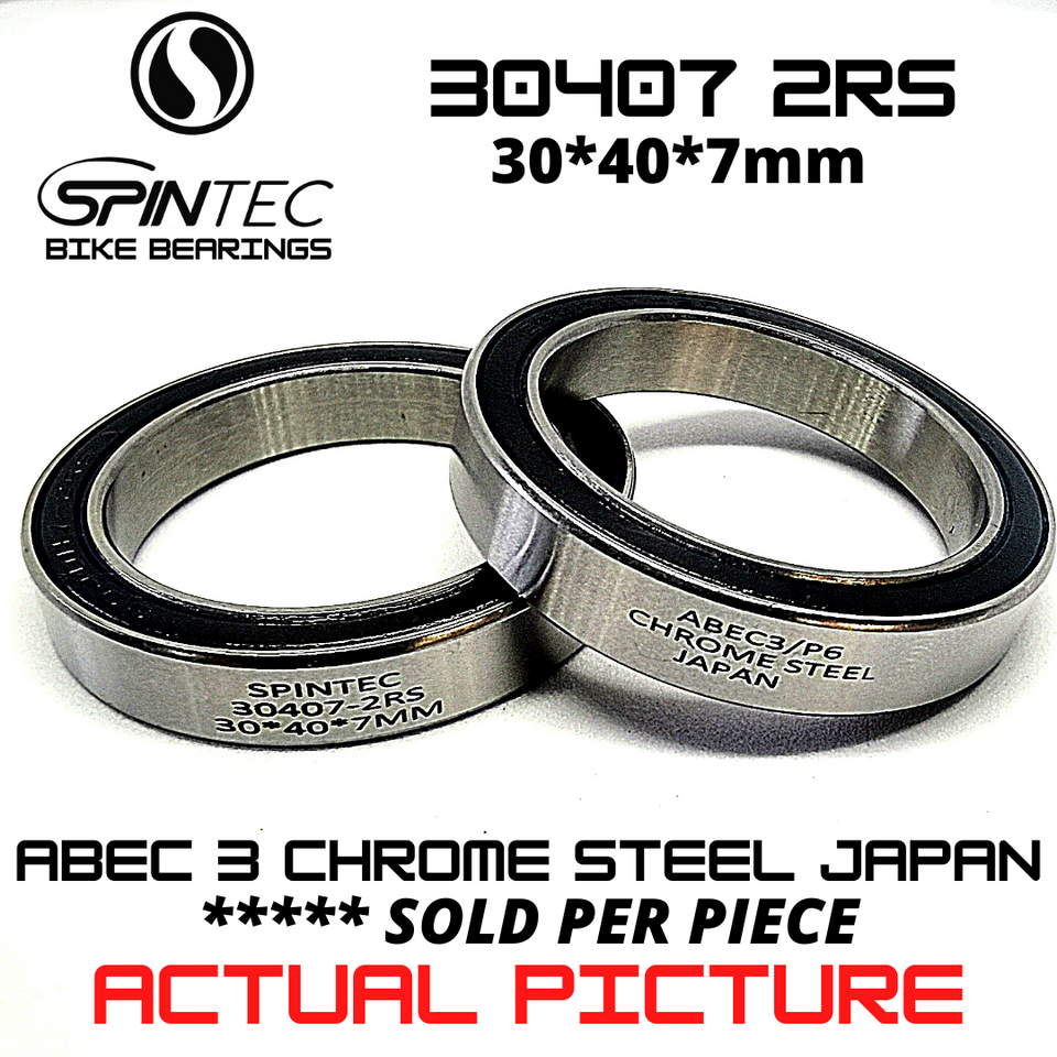 30407 2RS Japan Chrome Steel Rubber Sealed Bearings for Bike Bottom Brackets
