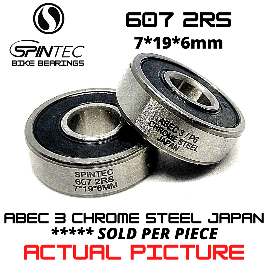 607 RS / 2RS JAPAN Rubber Sealed Bearing for Bike Hubs