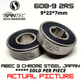 608-9 2RS JAPAN Chrome Steel Rubber Sealed Bearings for Bike Hubs