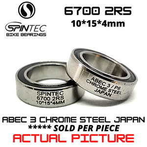 6700 2RS JAPAN Chrome Steel Rubber Sealed Bearings for Bike Hub