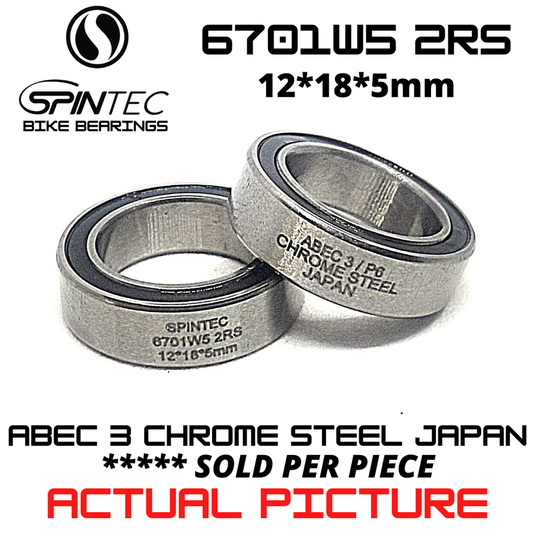 6701W5 2RS Japan Chrome Steel Rubber Sealed Bearings for Bike Pedals