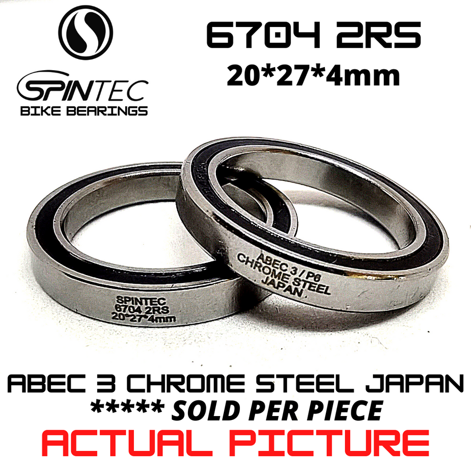 6704 RS / 2RS JAPAN Chrome Steel Rubber Sealed Bearing for Bike Hubs