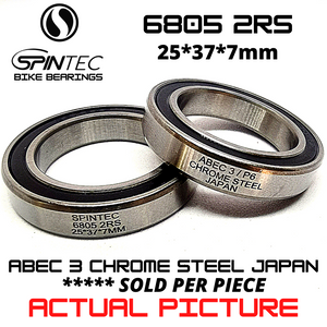 6805 2RS Japan Chrome Steel Rubber Sealed Bearings for Bike Bottom Brackets