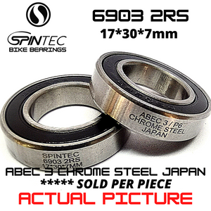 6903 2RS Japan Chrome Steel Rubber Sealed Bearings for Bike Hubs