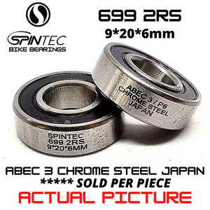 699 2RS JAPAN Chrome Steel Rubber Sealed Bearings for Bike Hubs