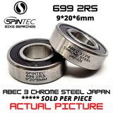 699 2RS JAPAN Chrome Steel Rubber Sealed Bearings for Bike Hubs