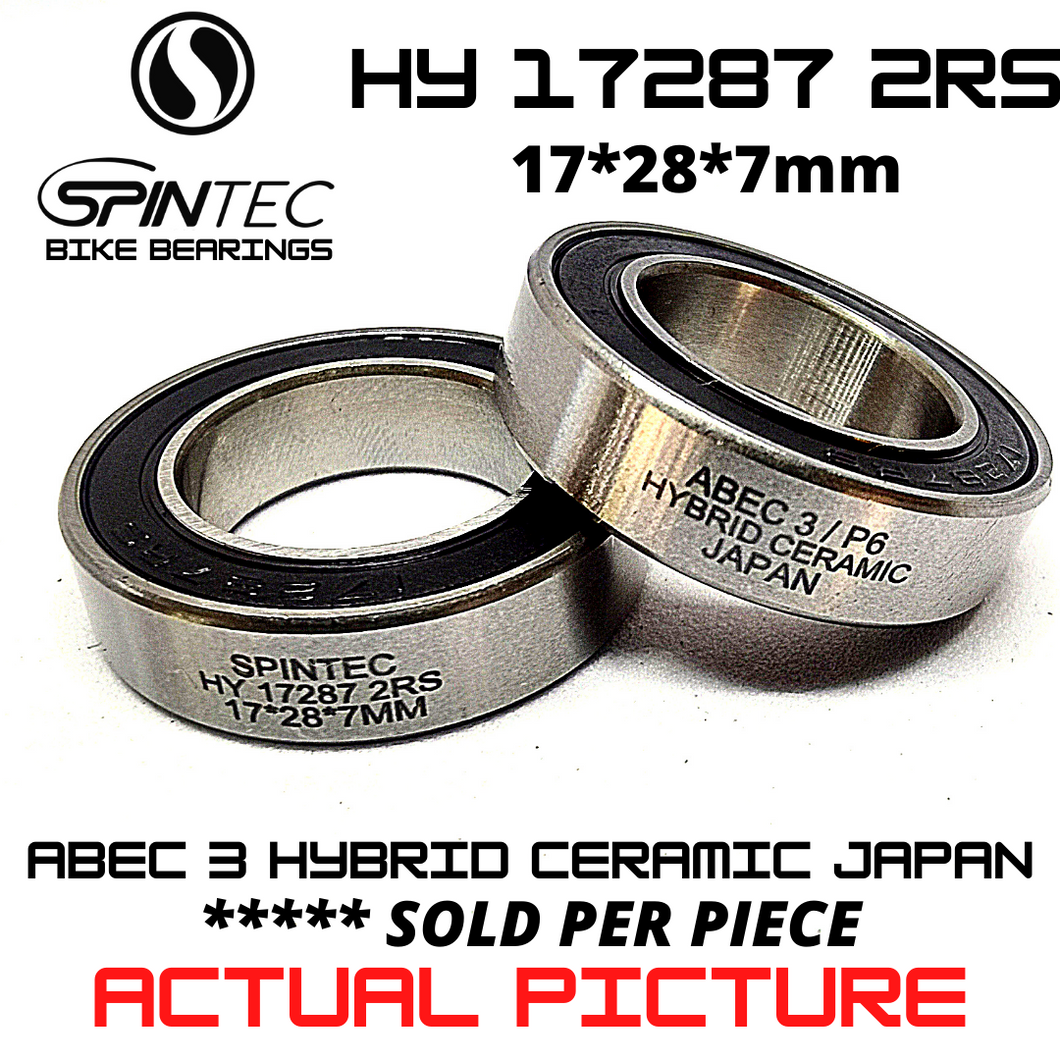 HY 17287 2RS HYBRID CERAMIC JAPAN Bearings for Bike Hubs