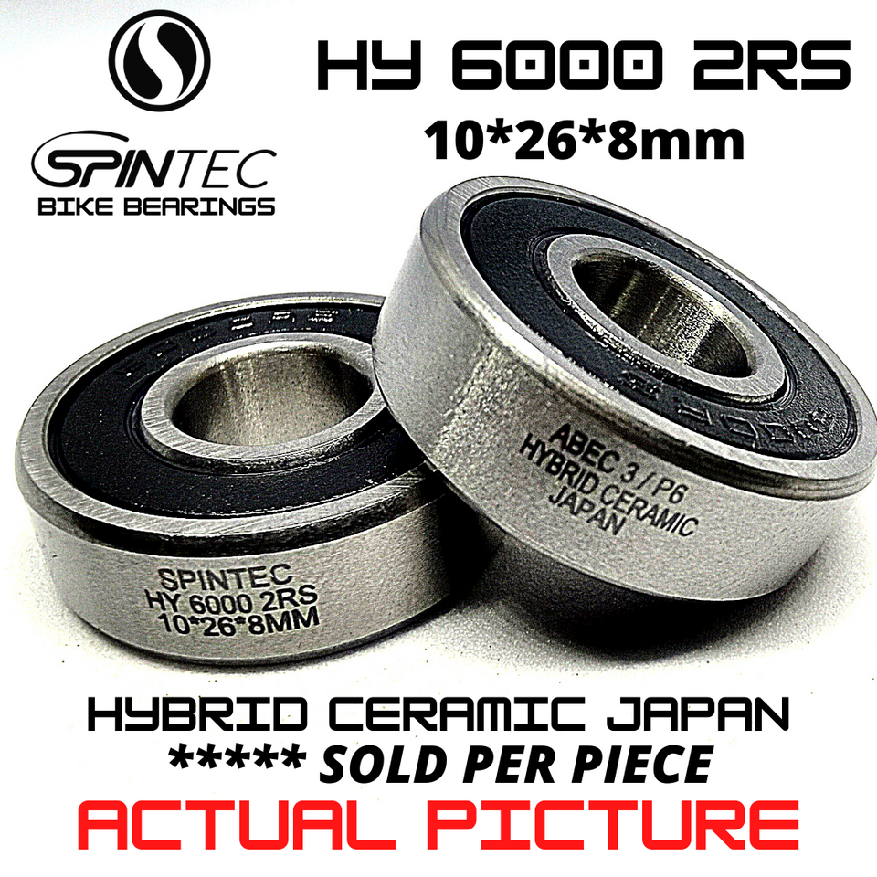 HY6000 RS / 2RS Hybrid Ceramic JAPAN Rubber Sealed Bearing for Bike Hubs