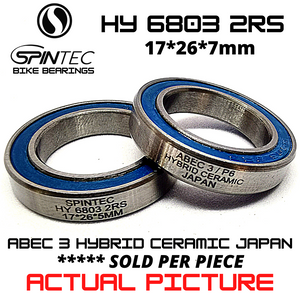 HY6803 2RS HYBRID CERAMIC JAPAN Bearings for Bike Hubs