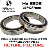 HY 6806 2RS HYBRID CERAMIC JAPAN Bearings for Bike Bottom Bracket