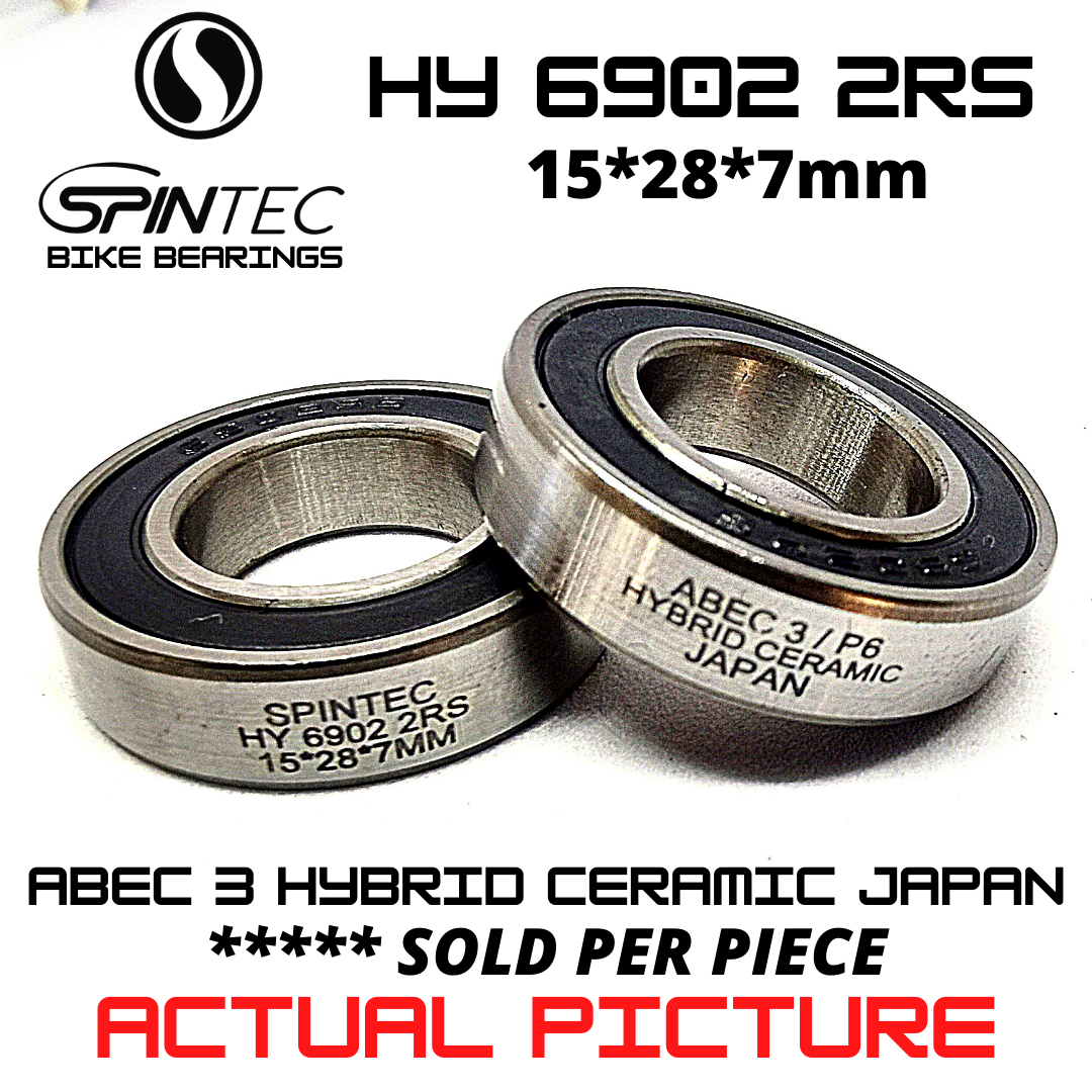 HY6902 2RS HYBRID CERAMIC JAPAN Bearings for Bike Hubs & Full Suspensi Spintec Bike Bearings