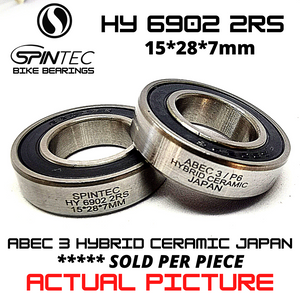 HY6902 2RS HYBRID CERAMIC JAPAN Bearings for Bike Hubs & Full Suspension Frames