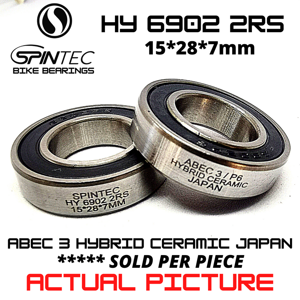 HY 6902 2RS HYBRID CERAMIC JAPAN Bearings for Bike Hubs & Full Suspension Frames