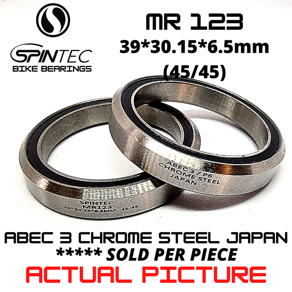 MR123 JAPAN Chrome Steel Rubber Sealed Bearings for Bike Headsets