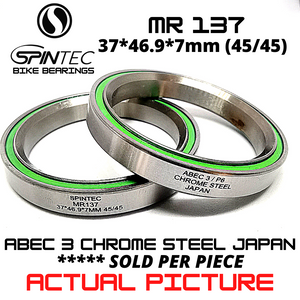 MR137 Japan Chrome Steel Rubber Sealed Bearings for Bike Headsets