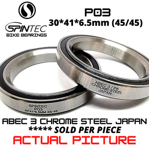 P03  / 41mm  / MR122  Japan Chrome Steel Rubber Sealed Bearings for Bike Headsets