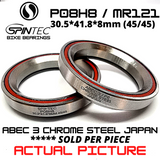 P08H8 / MR121 Japan Chrome Steel Rubber Sealed Bearings for Bike Hubs