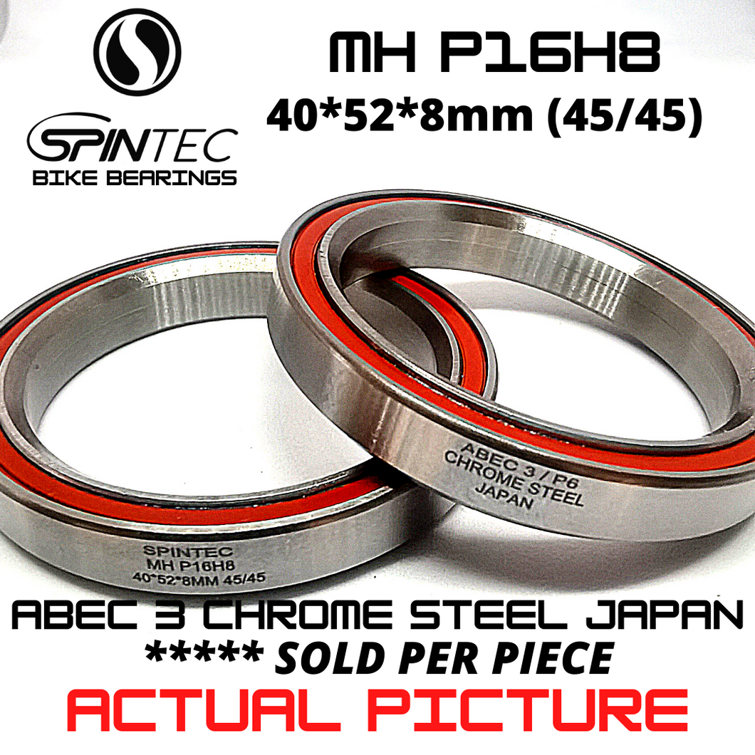 P16H8 / ACB52H8 JAPAN Chrome Steel Rubber Sealed Bearings for Bike Headsets