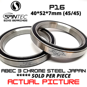 P16 / 52mm Japan Chrome Steel Rubber Sealed Bearings for Bike Headsets