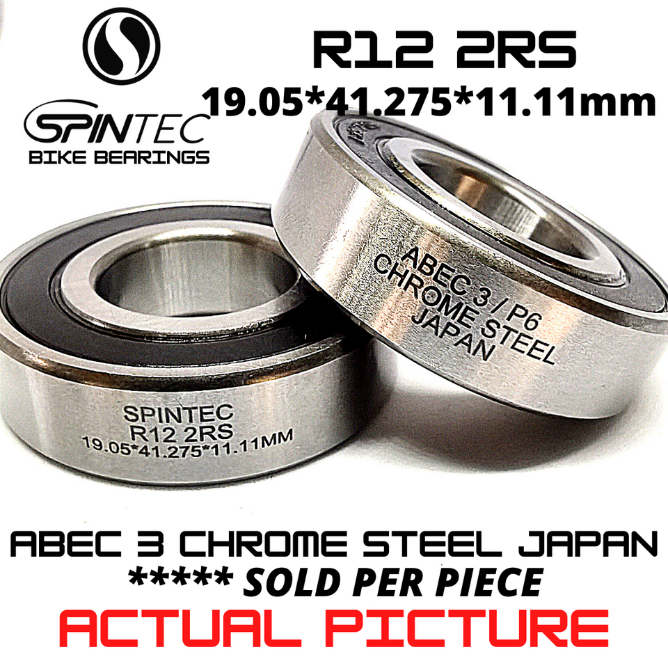 R12 2RS Japan Chrome Steel Rubber Sealed Bearings for BMX Bottom