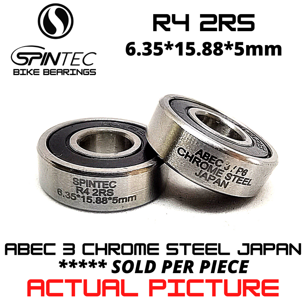 R4 RS / 2RS JAPAN Chrome Steel Rubber Sealed Bearing for Bike Hubs