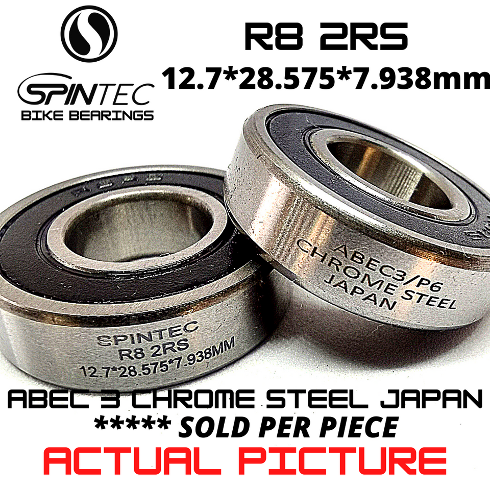 R8 2RS JAPAN Chrome Steel Rubber Sealed Bearings for Bike Hubs