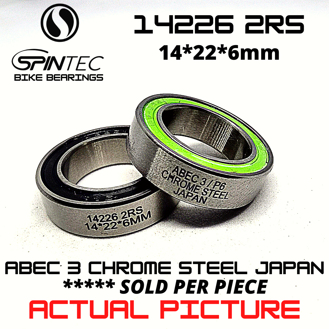 14226 VRS MAX Bicycle Bearing 14*22*6mm – Japan Chrome Steel Rubber Sealed Bike Pedal Bearing
