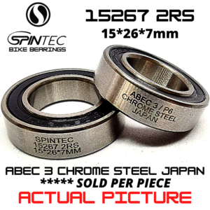 15267 2RS Bicycle Bearing 15*26*7mm – Japan Chrome Steel Rubber Sealed Bike Hub Bearing