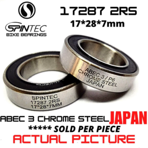 17287 2RS Bicycle Bearing 17*28*7mm – Japan Chrome Steel Rubber Sealed Bike Hub Bearing