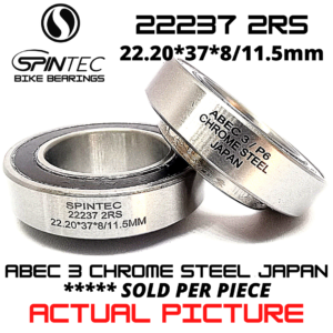 22237 2RS-E Bicycle Bearing 22.20*37*8/11.5mm – Japan Chrome Steel Rubber Sealed Bike Bottom Bracket Bearing