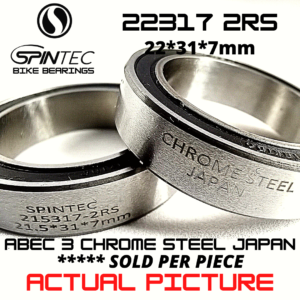22317 2RS Bicycle Bearing 22*31*7mm – Japan Chrome Steel Rubber Sealed Bike Bottom Bracket Bearing