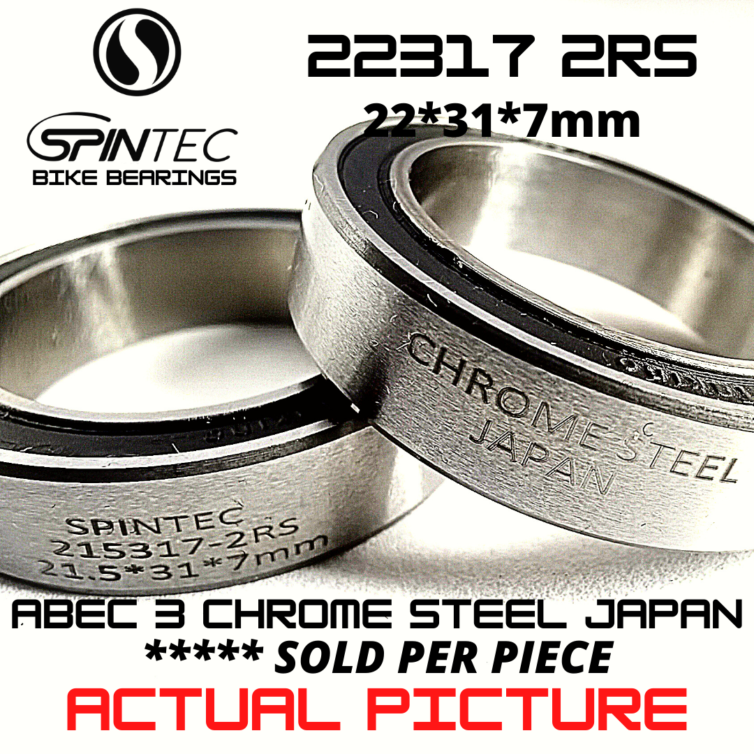 22317 2RS Bicycle Bearing 22*31*7mm – Japan Chrome Steel Rubber Sealed Bike Bottom Bracket Bearing