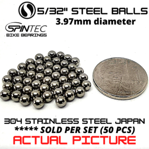 5/32" Bicycle Bearing 3.97mm – Japan Stainless Steel Loose Ball Bike Bearing