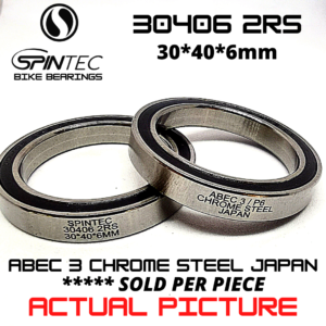 30406 2RS Bicycle Bearing 30*40*6mm – Japan Chrome Steel Rubber Sealed Bike Bottom Bracket Bearing