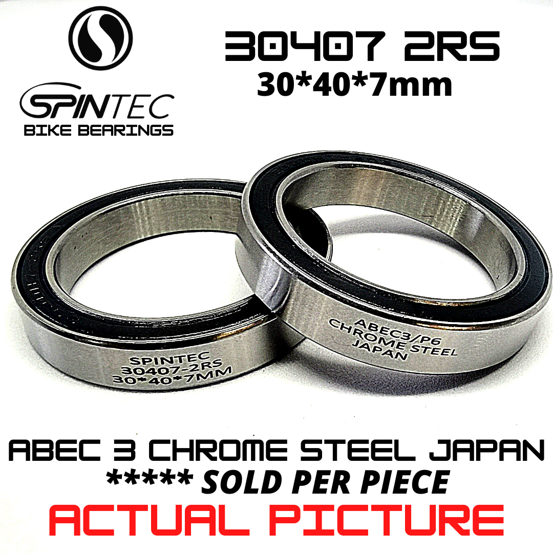 30407 2RS Bicycle Bearing 30*40*7mm – Japan Chrome Steel Rubber Sealed Bike Bottom Bracket Bearing