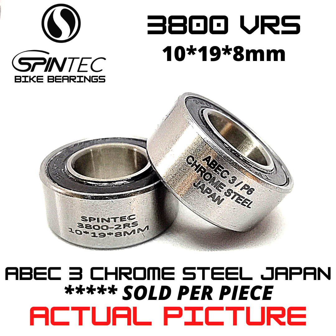 3800 VRS MAX Bicycle Bearing 10*19*8mm – Japan Chrome Steel Rubber Sealed Bike Frame / Linkage Bearing