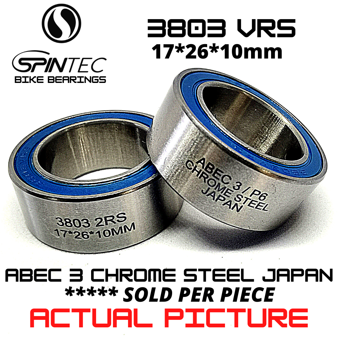 3803 VRS MAX Bicycle Bearing 17*26*10mm – Japan Chrome Steel Rubber Sealed Bike Frame / Linkage Bearing