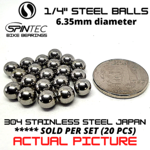 1/4" Bicycle Bearing 6.35mm – Japan Stainless Steel Loose Ball Bike Bearing