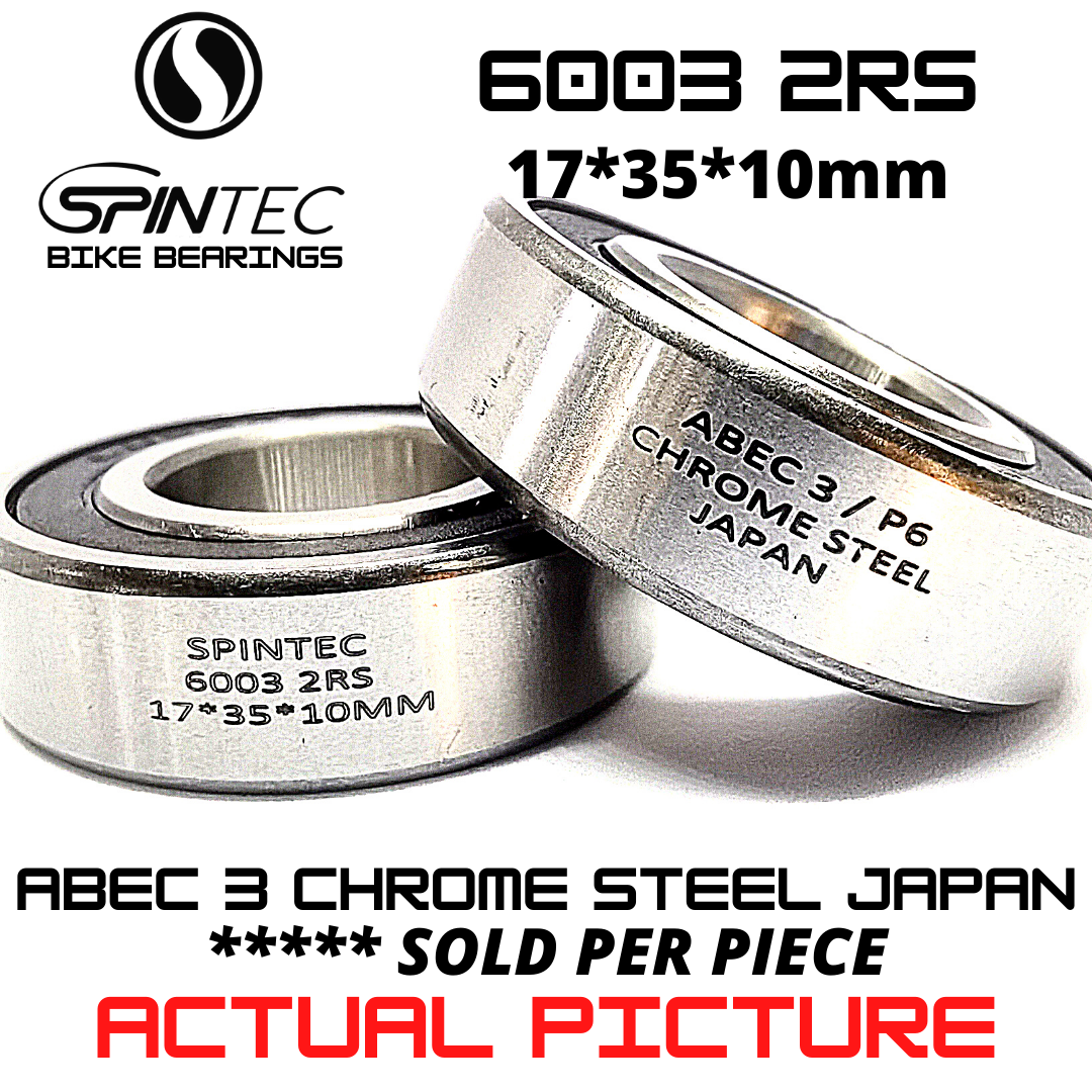 6003 2RS Bicycle Bearing 17*35*10mm – Japan Chrome Steel Rubber Sealed Bike Bottom Bracket Bearing