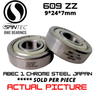 609ZZ Bicycle Bearing 9*24*7mm – Japan Chrome Steel Metal Sealed Bike Bearing