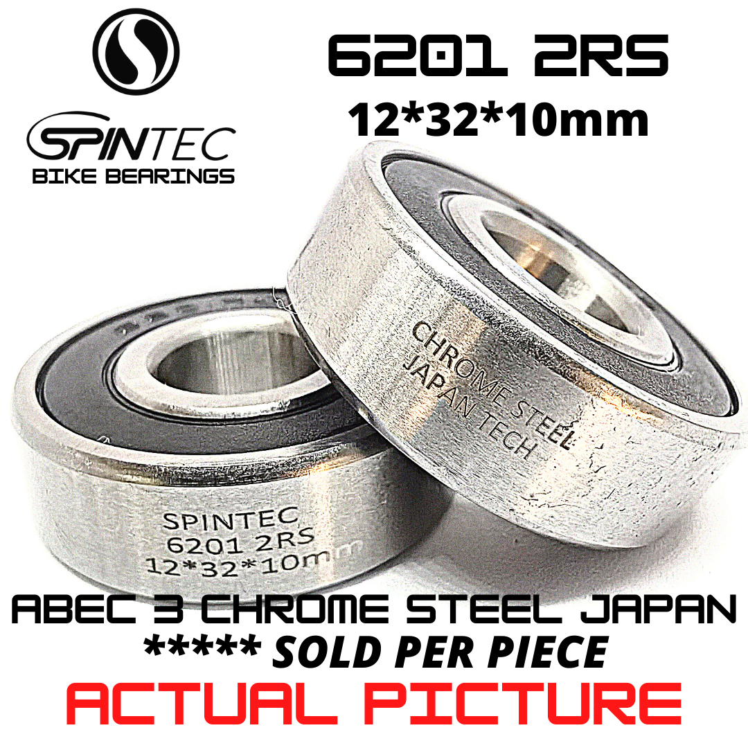 6201 2RS Bicycle Bearing 12*32*10mm – Japan Chrome Steel Rubber Sealed Bike Hub Bearing