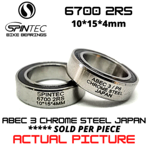6700 2RS Bicycle Bearing 10*15*4mm – Japan Chrome Steel Rubber Sealed Bike Pedal Bearing