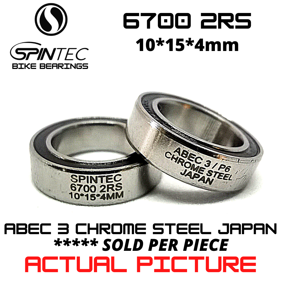 6700 2RS Bicycle Bearing 10*15*4mm – Japan Chrome Steel Rubber Sealed Bike Pedal Bearing
